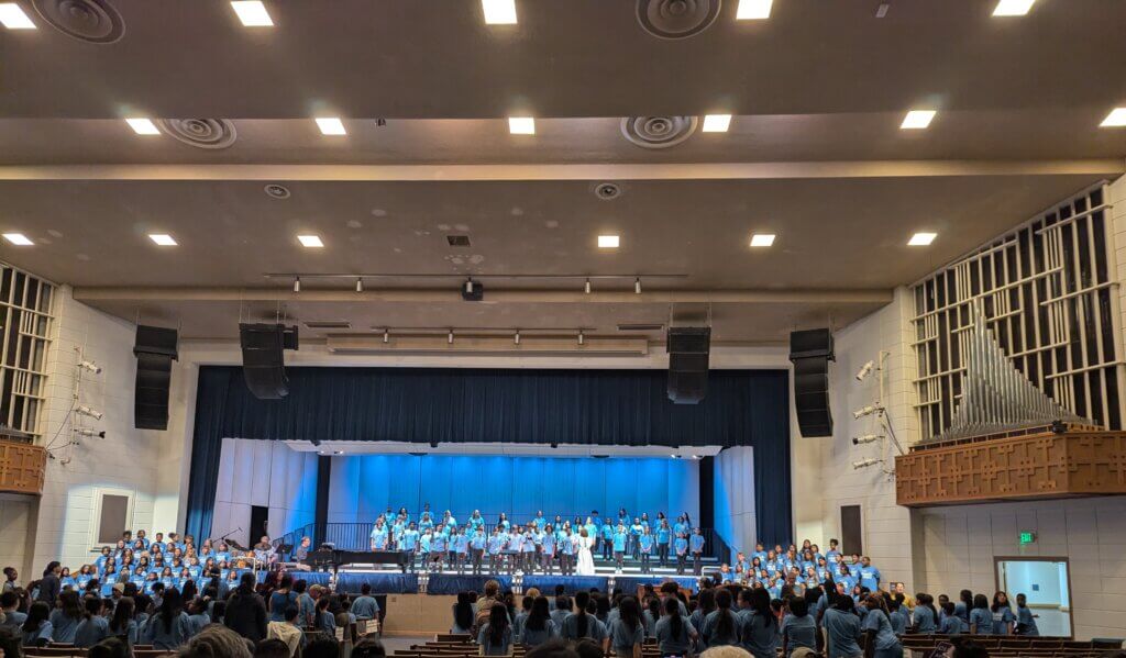 Attending to my oldest's concert