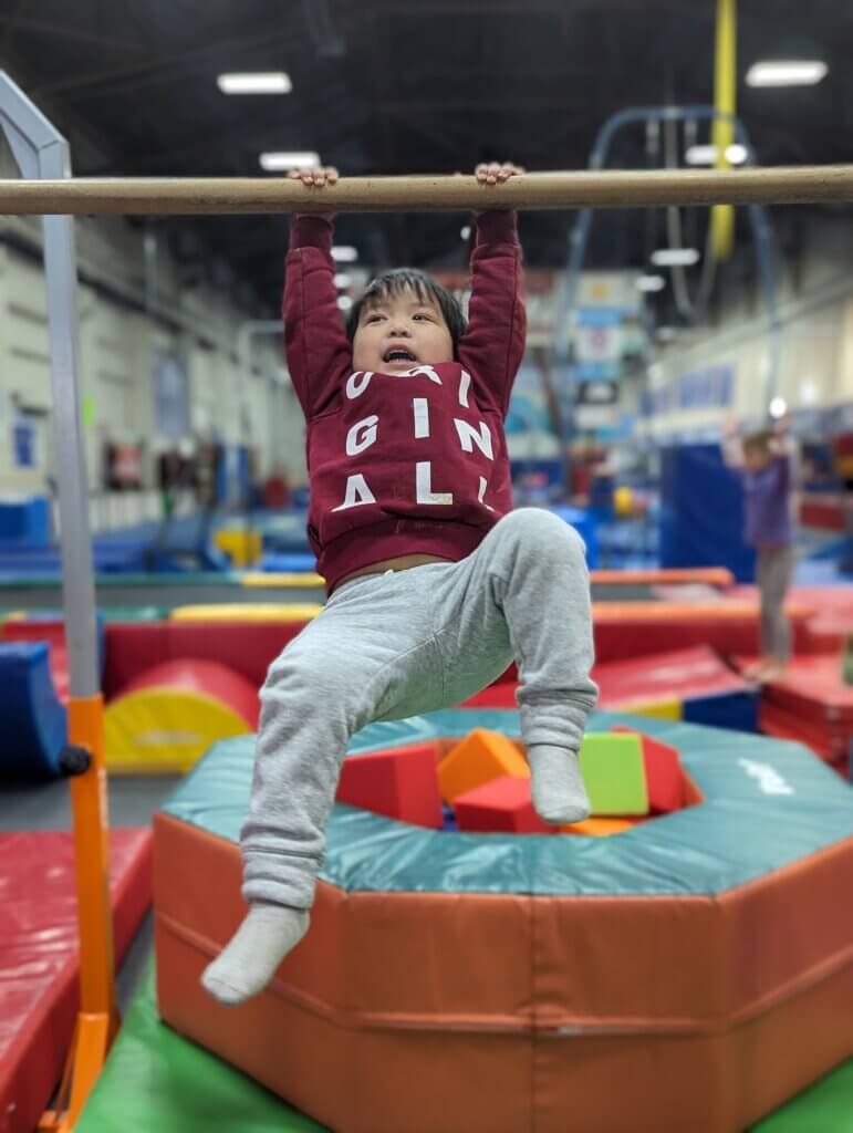Learning gymnastics