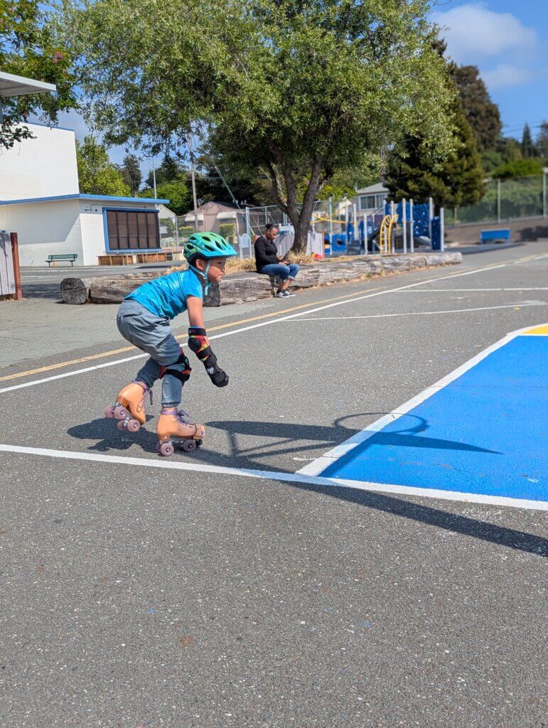 Learning to roller skate