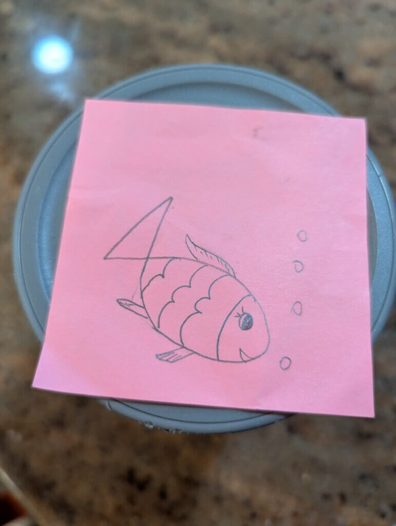 A drawing note