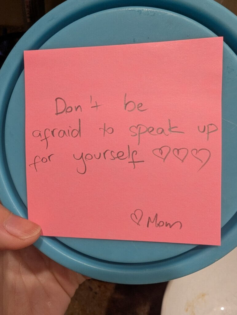 Lunchbox note
