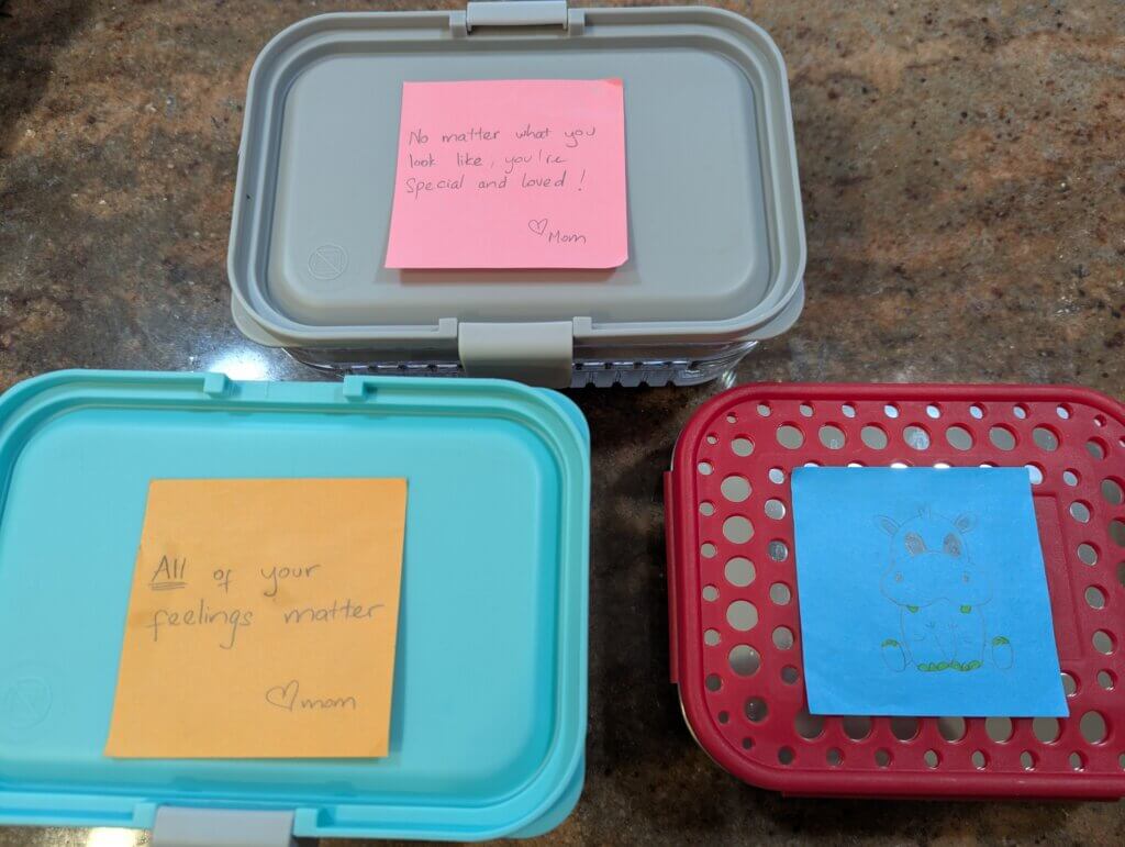 Their lunchbox notes