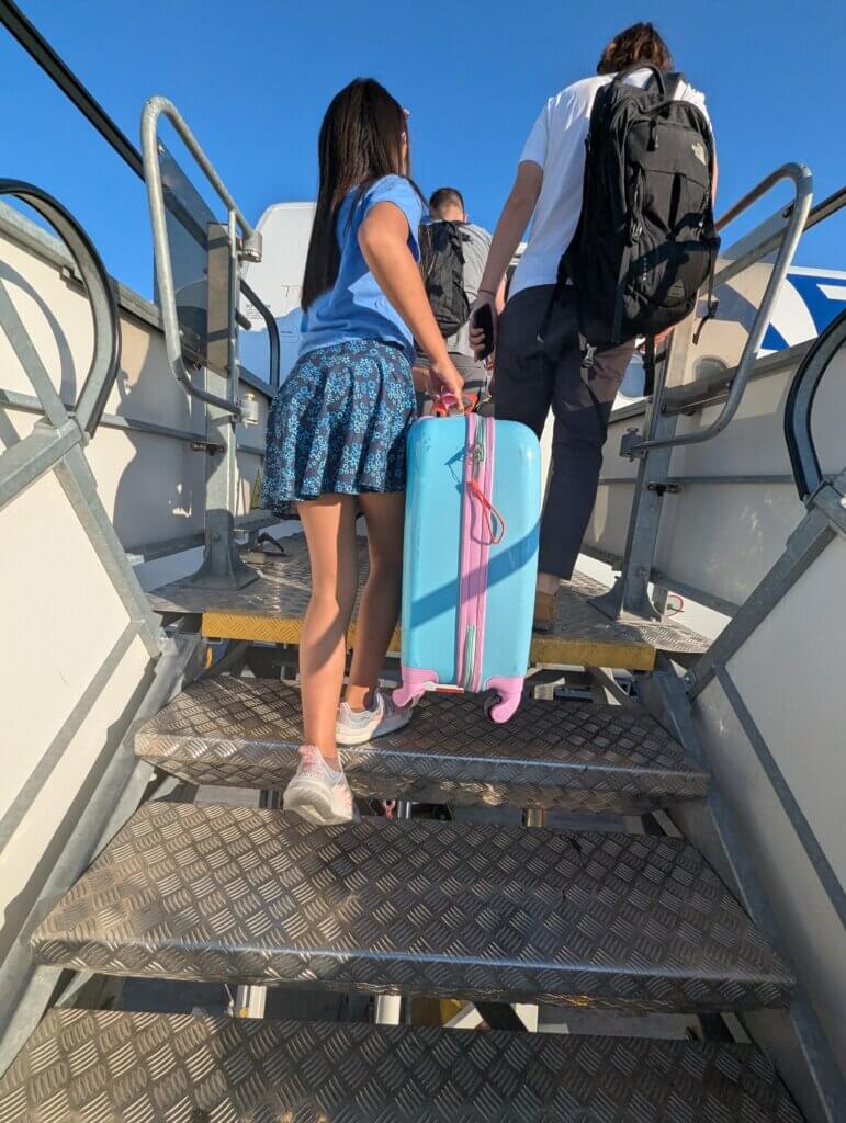 In charge of her own luggage